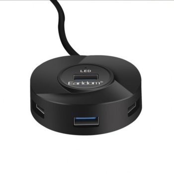 USB Хъб, Earldom HUB05, 4 порта, 4x USB 2.0, бял | JAR Computers USB хъб Earldom HUB05, USB 2.0