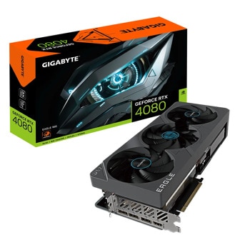 Видео карта nVidia GF RTX 4080, 16GB, Gigabyte EAGLE, PCI-E 4.0, GDDR6X, 256-bit, DisplayPort, HDMI | JAR Computers Gigabyte GeForce RTX 4080 16GB EAGLE GV-N4080EAGLE