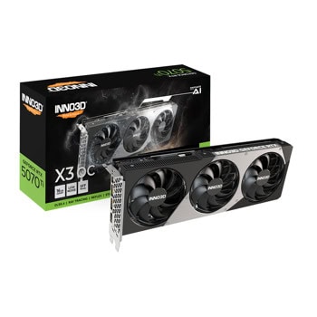 Видео карта Nvidia GF RTX 5070 Ti, 16GB, Inno3D X3, OC, PCI-E 5.0, GDDR7, 256-bit, DisplayPort, HDMI | JAR Computers Inno3D GF RTX 5070 Ti X3 OC N507T3-16D7X-176068N
