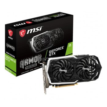 Видео карта Nvidia GeForce GTX 1660 Ti, 6GB, MSI ARMOR 6G, PCI-E 3.0, GDDR6, 192bit, 3x DisplayPort, HDMI | JAR Computers MSI GeForce GTX 1660 Ti ARMOR 6G