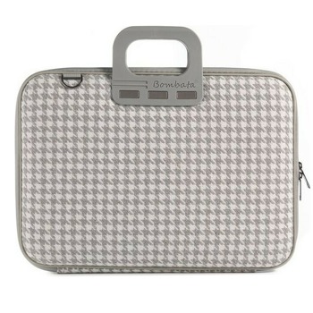 Чанта за лаптоп Bombata Pied de poule Grey, до 16" (40.64 cm), италиански дизайн, тапицерия от плат, сива | JAR Computers Bombata Pied de poule 15,6 - 16 inch - Grey