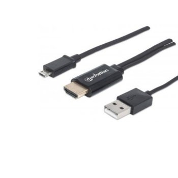 MANHATTAN 151498 Micro-USB 5-pin към HDMI