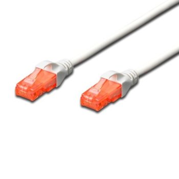 Patch cable Cat.6 0.25m UTP бял Assmann