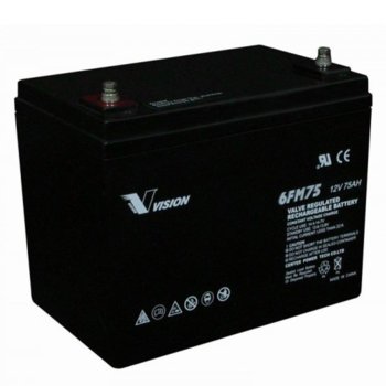 VISION 6FM75-X Акумулаторна батерия 12 V 75 Ah