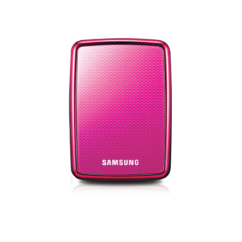 Твърд диск 500GB Samsung, външен, розов, 2.5" (6.35 cm), USB 2.0 (+захранване през USB), 3г. | JAR Computers 500GB Samsung розов