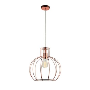 Осветително тяло Viokef TWEED Pendant copper 4152600, до 60W, E27, медно | JAR Computers Viokef TWEED Pendant copper 4152600