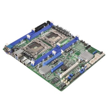 Дънна платка за сървър ASRock Rack EP2C612D8, LGA2011, DDR4 RDIMM and LRDIMM, 3x LAN1000, 6x SATA 6Gb/s, 4x sSATA 6Gb/s, RAID 0, 1, 5, 10, 2x USB 3.0, ATX | JAR Computers ASRock Rack EP2C612D8