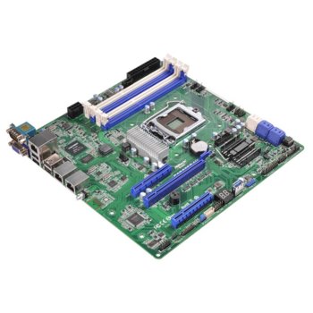 Дънна платка за сървър ASRock Rack E3C222D4U, LGA1150, DDR3 ECC DIMM,3x LAN1000, 2x SATA 6Gb/s, 4x SATA 3Gb/s, RAID 0, 1, 5, 10, 4x USB 2.0, mATX | JAR Computers ASRock Rack E3C222D4U