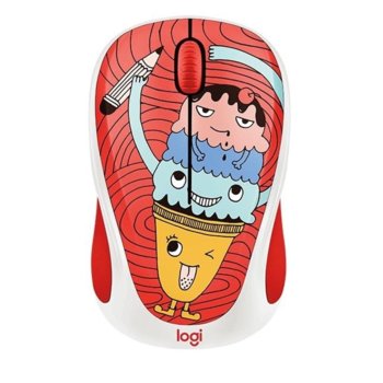 Мишка Logitech M238 Doodle TRIPLE SCOOP, оптична(1000 dpi), безжична, USB, щампа | JAR Computers Logitech M238 Doodle TRIPLE SCOOP