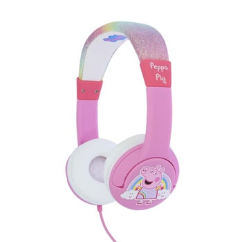 Слушалки OTL Rainbow Peppa, детски, AUX, розови | JAR Computers OTL Rainbow Peppa