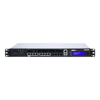 Мрежови диск (NAS) QNAP QuCPE-7012-D2146NT-32G, осемядрен Skylake Intel Xeon D-2146NT 2.3/3.0 GHz, без твърд диск (2x SATA 6Gb/s), 32GB DDR4, 4x 10GbE SFP+ | JAR Computers QNAP QuCPE-7012-D2146NT-32G