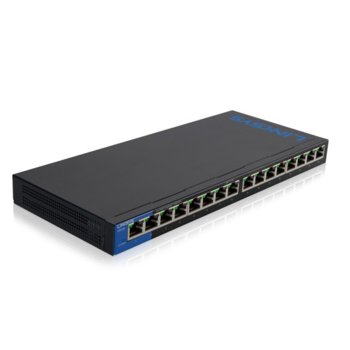 Суич Linksys LGS116 16Port Gigabit Business Switch | JAR Computers LGS116 16-Port Small Business Gigabit Switch