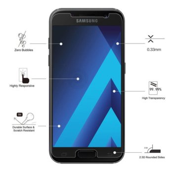 Протектор Eiger 2.5D за Samsung Galaxy A3 (2017)