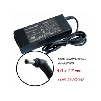 Захранване (заместител) за лаптоп Lenovo YDS45, 20V,2.25A, 45W, 4.0mmx1.7mm | JAR Computers Power Supply Lenovo 45W/20V YDS45