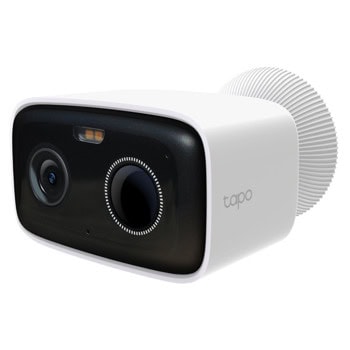 IP камерa TP-Link Tapo C400, насочена "bullet" камера, 2Mpix(1920x1080@15fps), H.264, IR осветеност (до 10m), външна IP65, Wi-Fi, microSD слот до 256GB, микрофон и говорител | JAR Computers TP-Link Tapo C400