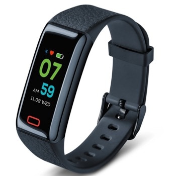 Фитнес гривна Beurer AS 98, Bluetooth, цветен сензорен екран, показания за измерване на пулс, входящи повиквания, индикатор за дата, време, iOS, Android, черна image