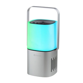 Тонколона Kisonli Q6 Plus, 1.0, 5W, Bluetooth, AUX, сребриста, слот за SD карта, RGB подсветка | JAR Computers Kisonli Q6 Plus