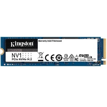 Памет SSD 500GB Kingston NV1 (SNVS/500G), NVMe, M.2 (2280), скорост на четене 2100 MB/s, скорост на запис 1700 MB/s | JAR Computers Kingston SNVS/500G