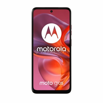 Смартфон Motorola MOTO G05(червен) 6.67"(16.94 cm), осемядрен MediaTek Helio G81 2GHz, 4GB, 64GB Flash памет, 50Mpx камера, Android, 188g | JAR Computers MOTOROLA MOTO G05 Red