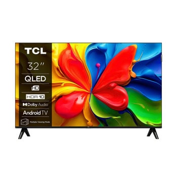 Телевизор TCL 32S4K, 32" (81.28cm) HD QLED Smart TV, HDR10+, Dolby Atmos, DVB-T2/C2/S2, Wi-Fi, Bluetooth, 3x HDMI, 2x USB | JAR Computers TCL 32S4K