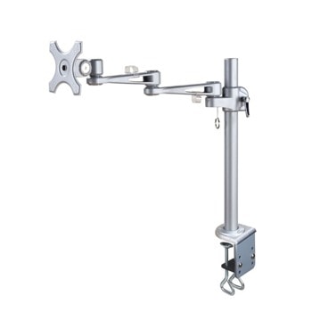 Стойка за монитор NewStar FPMA-D935, за плот, за екрани от 10" до 30", VESA до 100 x 100, макс. тегло до 10кг., регулируема, сребриста | JAR Computers NewStar FPMA-D935