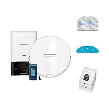 Прахосмукачка Rowenta X-PLORER Serie 70+ Animal & Allergy, 350ml капацитет на контейнера/300ml на резервоара, до 168 минути време на работа, изкачване на препятствия с височина до 18 mm, бяла | JAR Computers Rowenta RR8497WH