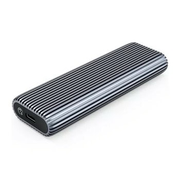 Кутия Orico AM2C3-G2, за M.2 SSD, USB-C, външна, USB Type-C, сива | JAR Computers Orico AM2C3-G2