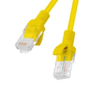 Пач кабел Lanberg PCU6-10CC-0500-Y, U/UTP, cat.6, 5м, жълт | JAR Computers Lanberg CAT.6 5m yellow PCU6-10CC-0500-Y
