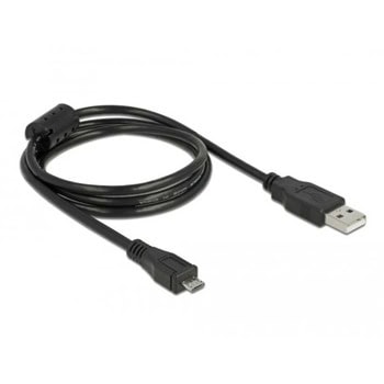 Кабел DeLock 82299, от USB-A(м) към USB Micro B(м), 1m, черен | JAR Computers Кабел DeLock 82299