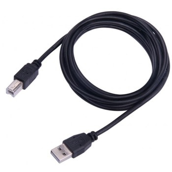 Кабел SBOX USB-1013, от USB A(м) към USB B(м), 3m, черен | JAR Computers SBOX USB-1013