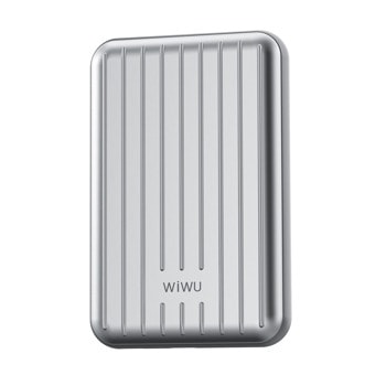 Външна батерия/power bank/ WiWu PP02, 5000mAh, 20W, 1x USB-C, 1x Lightning, сива | JAR Computers Външна батерия WiWu PP02 87082