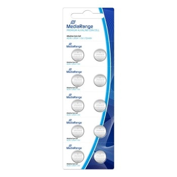 Батерии алкални MediaRange Premium Coin Cells MRBAT112 AG10 (LR54), 1.5V, 72mAh, 10бр. | JAR Computers BATTERY MEDIARANGE MRBAT112