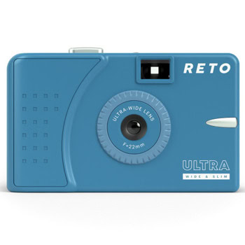 Фотоапарат RETO Ultra Wide Slim Film Camera Murky Blue, 22mm леща, 35mm филм, син | JAR Computers RETO Ultra Wide Slim Film Camera Murky Blue RUW003