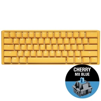 Клавиатура Ducky One 3 Yellow Mini 60 MX Blue