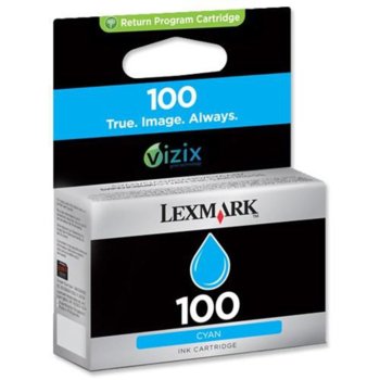 Cyan Return Programme Ink Cartridge Lexmark #100 f