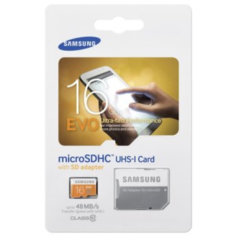 16GB microSDHC Samsung EVO MB-MP16DA