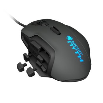 Мишка RОССАТ Nуth, гейминг, Twin-Tech лазерен сензор R1 (12000 dpi), чернa, USB | JAR Computers Roccat Nyth ROC-11-900