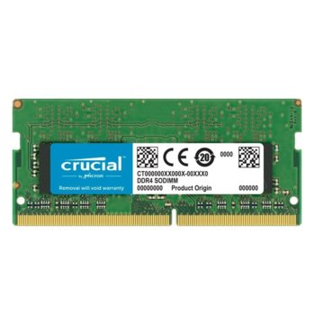 Памет 32GB DDR4 3200MT/s, SO-DIMM, Crucial CT32G4SFD832A, 1.2V | JAR Computers Crucial 32GB DDR4 3200MHz SODIMM