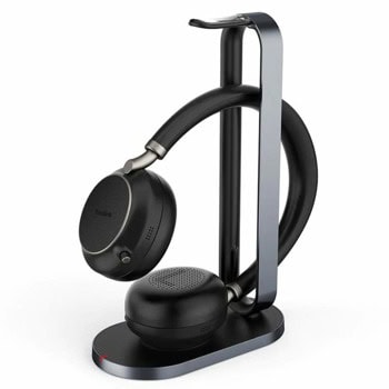 Слушалки Yealink BH76 (1208625), безжични, Bluetooth, USB, микрофон, ANC, до 35 часа време на работа, сертифицирани за Microsoft Teams, зарядна стойка, черни | JAR Computers Yealink BH76 1208625
