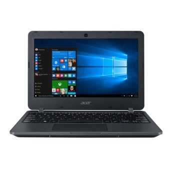 Лаптоп Acer TravelMate B117 (NX.VCGEX.022_SV.WNBAF.B01), двуядрен Braswell Intel Celeron N3060 1.60/2.48 GHz, 11.6"(29.46cm) HD дисплей(HDMI), 4GB DDR3L RAM, 500GB HDD, 1x USB 3.0, Linux, 1.40kg | JAR Computers Acer TravelMate B117 NX.VCGEX.022_SV.WNBAF.B01