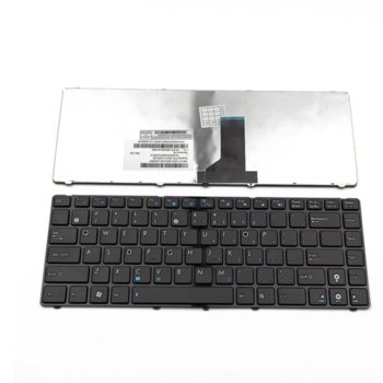 Клавиатура за лаптоп Asus U30, U30Jc, UL30, silver frame, black, US / UK | JAR Computers Клавиатура за лаптоп Asus U30 U30Jc UL30