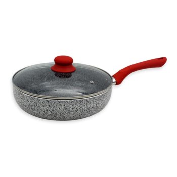 Дълбок тиган Zephyr ZP 1319 NM26CD, алуминий, керамично покритие, 26 cm диаметър, 6.8 cm дълбочина, сив | JAR Computers Дълбок тиган ZEPHYR Actual Line ZP 1319 NM26CD