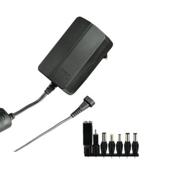 Захранване (заместител) за лаптопи Hama 137336, универсално, 5-15V/3A, 36W, 5 накрайника | JAR Computers Hama Eco, AC/DC 3000mAh 5-15V, Черен