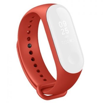Каишка за смарт гривна Xiaomi Mi Band 3/4, силиконова, червена | JAR Computers Xiaomi Silicone band for Xiaomi Mi Band 3/4 red