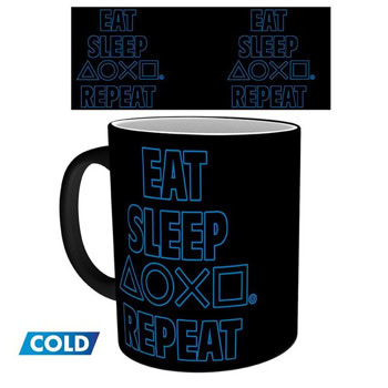 ABYstyle Playstation Mug Heat Change Eat Sleep Rep