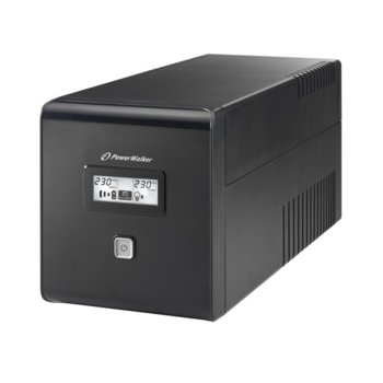 UPS Powerwalker VI LCD 1000VA UPS, 1000VA/600W, Line Interactive | JAR Computers Powerwalker VI LCD 1000VA UPS, 1000VA/600W