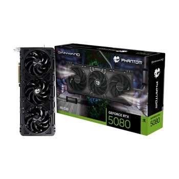 Видео карта Nvidia GF RTX 5080, 16GB, Gainward Phantom, PCI-E 5.0, GDDR7, 256-bit, DisplayPort, HDMI | JAR Computers Gainward GF RTX 5080 Phantom NE75080019T2-GB2030P