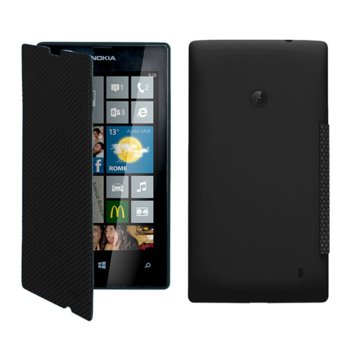Flip Cover за Nokia Lumia 520, черен