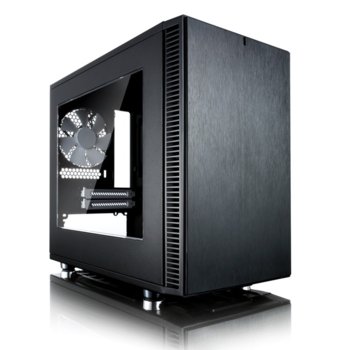 Кутия Fractal Design Define Nano S - Window, ITX, 2x USB 3.0, черна, без захранване | JAR Computers FD DEFINE NANO S BLACK WINDOW