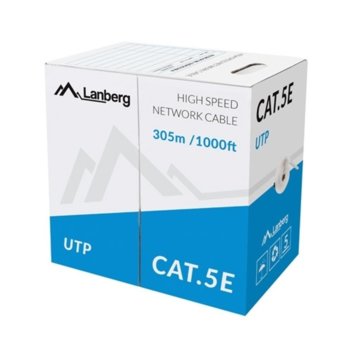 Lanberg LAN cable UTP CAT.5E 305m stranded CCA